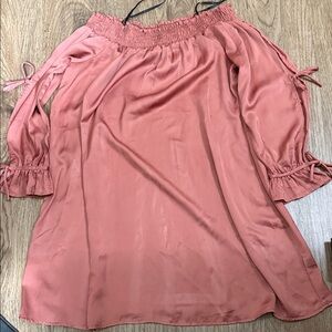 Women's Off-Shoulder Deess - Coral